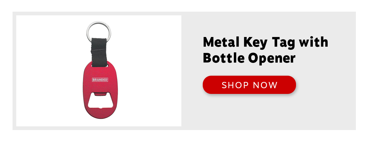 Metal Key Tag with Bottle Opener